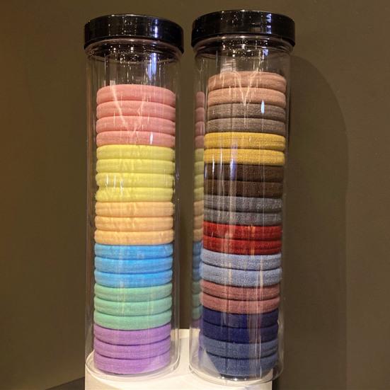 20Pcs Hair Band High Elasticity Anti-slip Super Soft Assorted Hair Accessories Solid Color Girls Hair Band Ponytail Holder for Daily Life