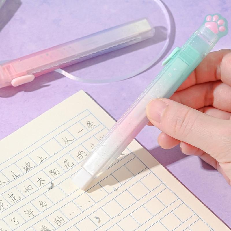 Push-Pull Erasers Pencil Erasers Cats Claw Eraser Painting Erasers Back To School Erasers Prizes Gift for Classroom