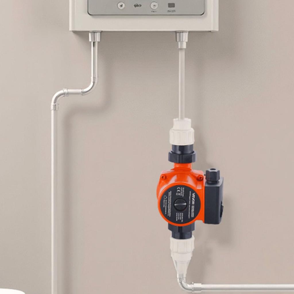 LPS25-6S/130 Cast Iron Circulator Pump, 1/8 HP, 220-240V 55 LPM Hot Water Recirculating Circulation Pump, Threaded Connection, 3-Speed Adjustment,