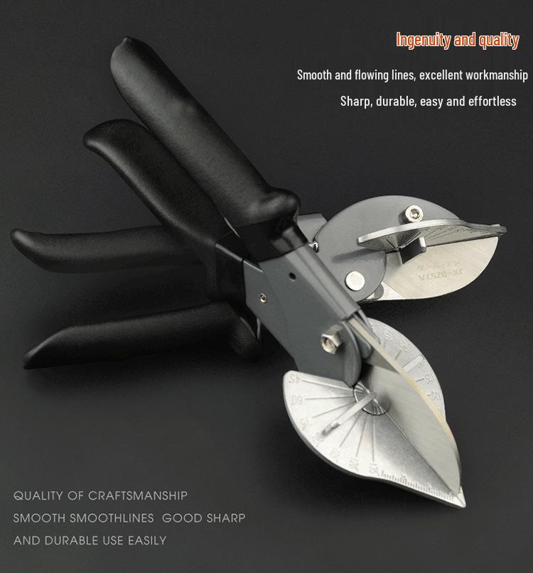 Kyoto Precision Angle Wire Duct Scissors - 45°/90° Flanging Pliers, Snap Strip Cutter for Woodworking & Electricians