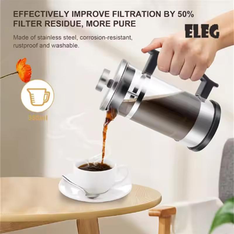 Coffee French Press Pot With Filter High Borosilicate Glass Hand Punch Coffee Pot Multifunctional Brewings Tea Milk Pot Tools