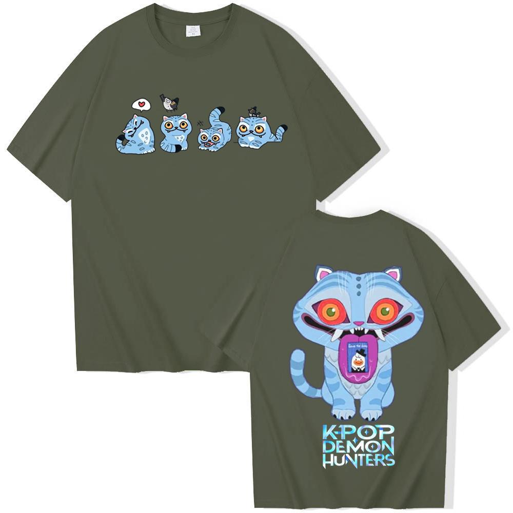 KPop Demon Hunters Tiger T-shirt Harajuku O-neck Casual Shirt Gift