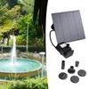 Solar Water Pump Solar Water Sprayer Multifunctional Mini Solar Pump with 6 Nozzles DIY Solar Fountain Kit for Garden Accessory