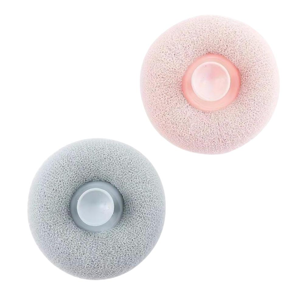 

Massage Bath Sponge Ball Exfoliating Shower Brush Wall-Mounted Loofah with Suction Cup Deep Clean Body Scrubber Bathroom Access