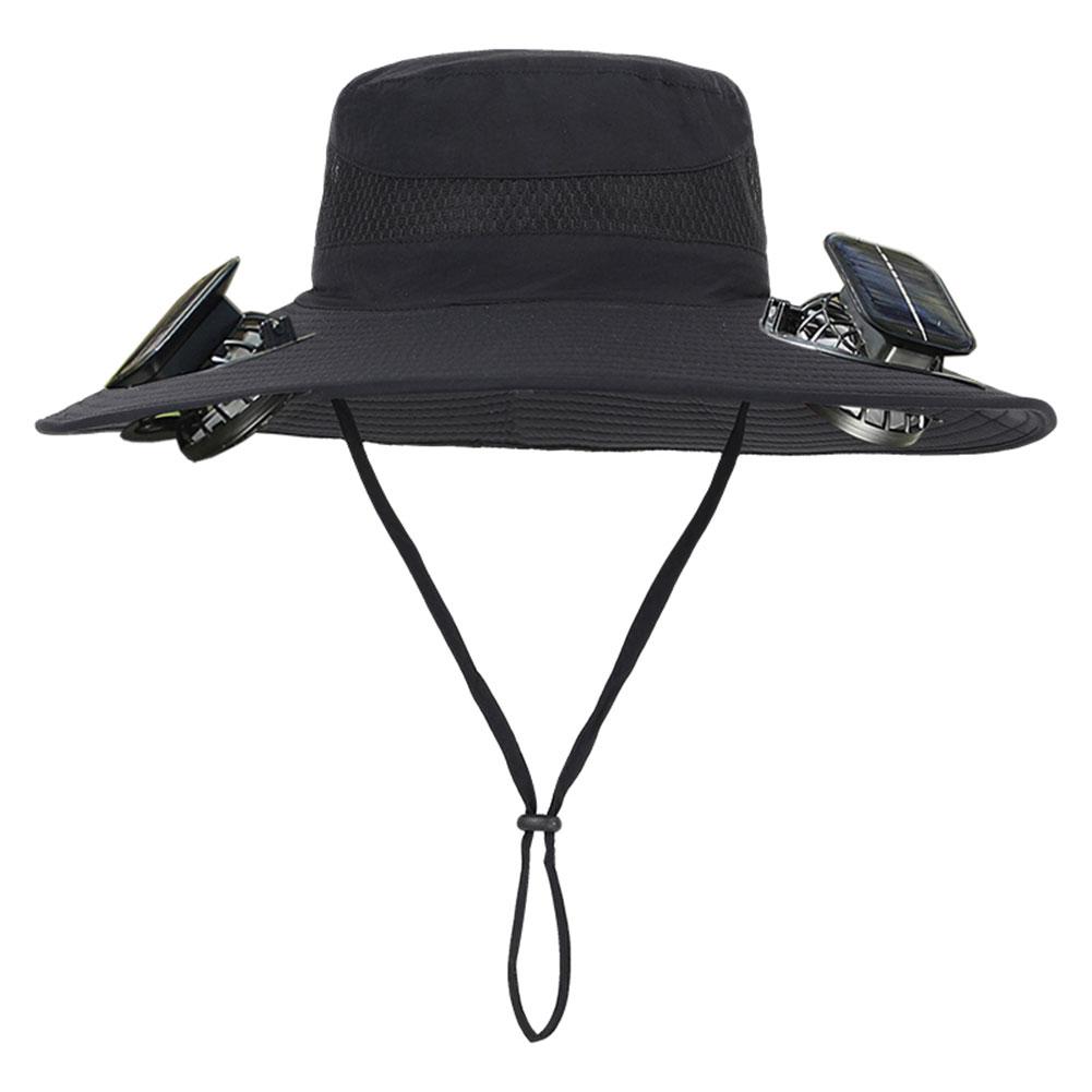 Solar Fan Hat Portable Sun Cap Summer hat USB Rechargeable Single/Dual Cooling Fan Fishing Hat Fisherman Hiking Mountaineering