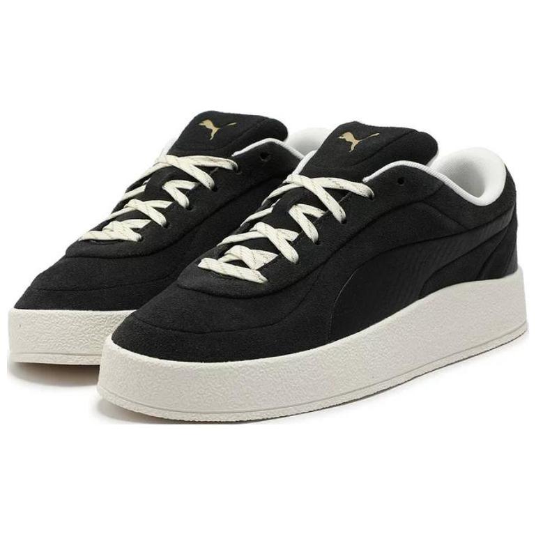 PUMA 402911-01 Unisex Black White Low Top Casual Sneakers 402911-01