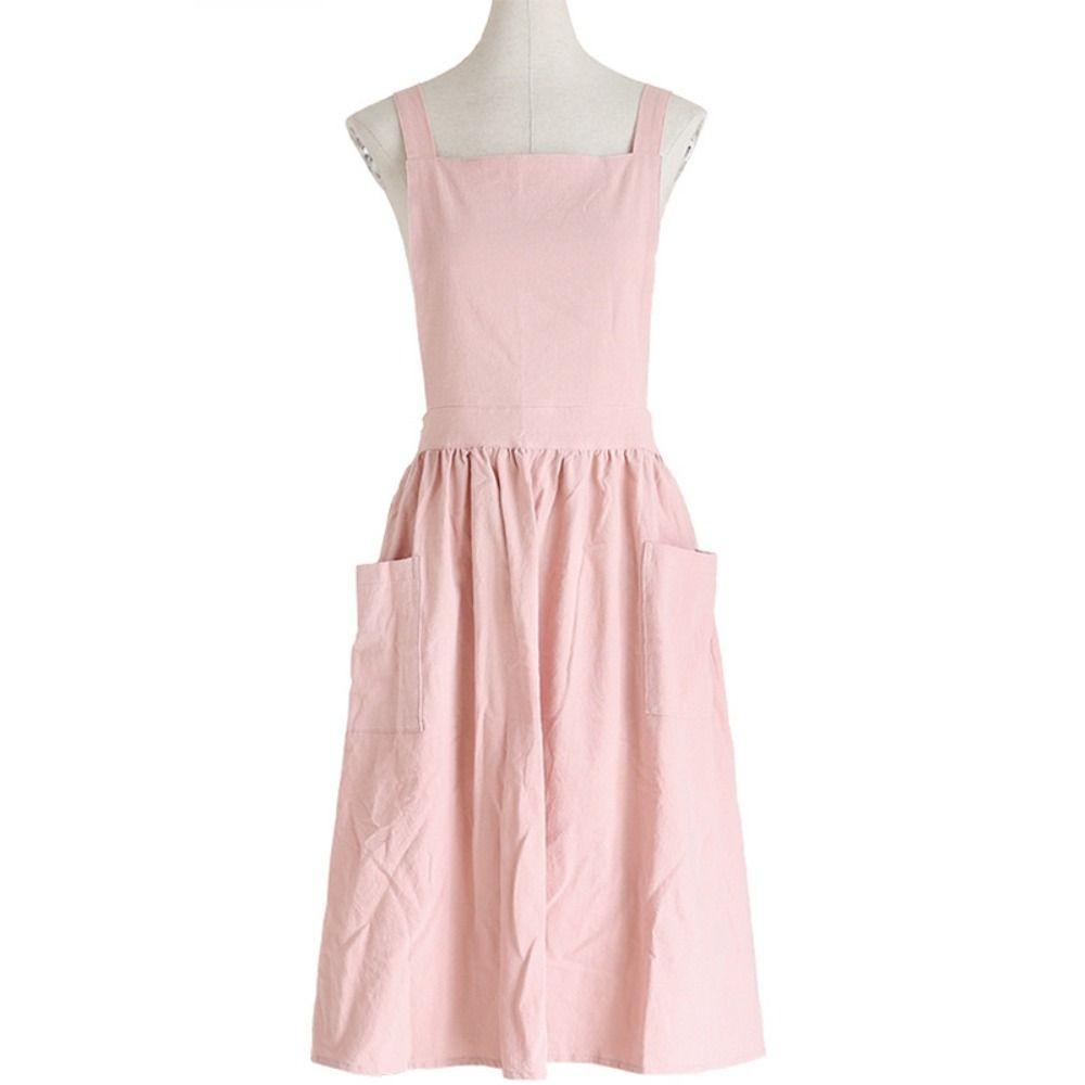 Korean style Florist Apron Nordic Kitchen Apron Simple Linen Aprons