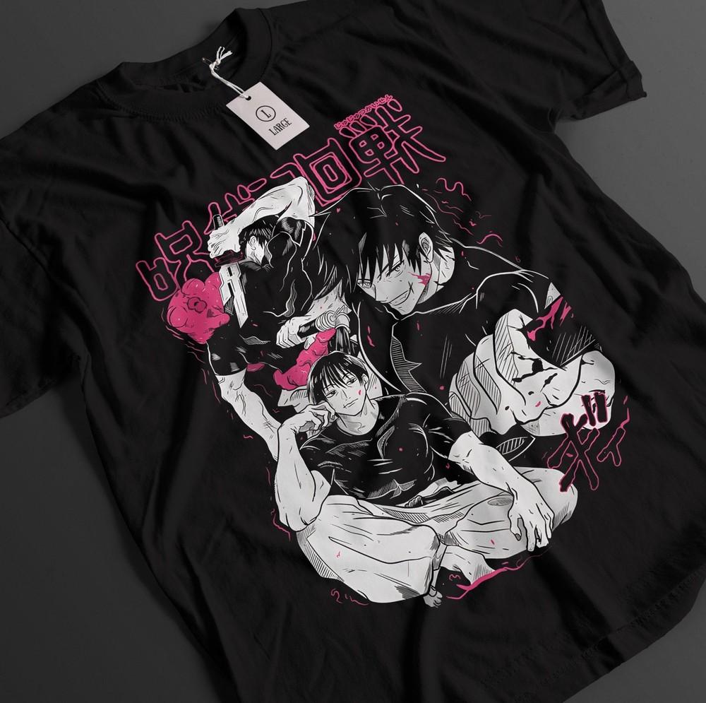 Jujutsu Kaisen Shirt Toji Fushiguro T-Shirt Gojo Tshirt Sukuna Anime Unisex Tee