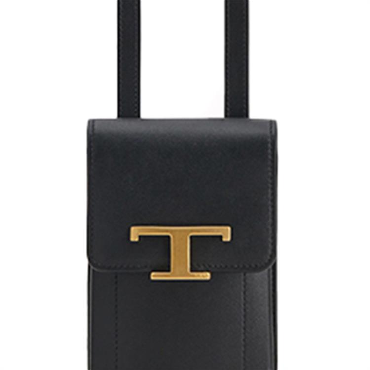 Tods Neue Vielseitige Lässige Leder Handy Tasche Damen Taschen Schwarz XAWTSAOV302RORB999