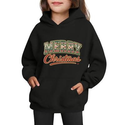 Sweatshirts For Teen Girls Hoodies Long Sleeve Drawstring Pullover Cute Printed Oversized Hoodie Christmas