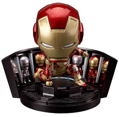Iron Man 3 Nendoroid Iron Man Mark 42 Edition Hall of Armor Set Painted Movable Hero's + (Non-scale ABS&PVC Figure)
