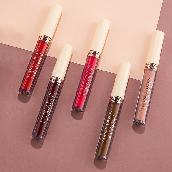 Long Lasting Non-stick 2.5ml Lipstick Matte Velvet 12 Colors Lip Gloss Liquid Lipstick Lip Glaze