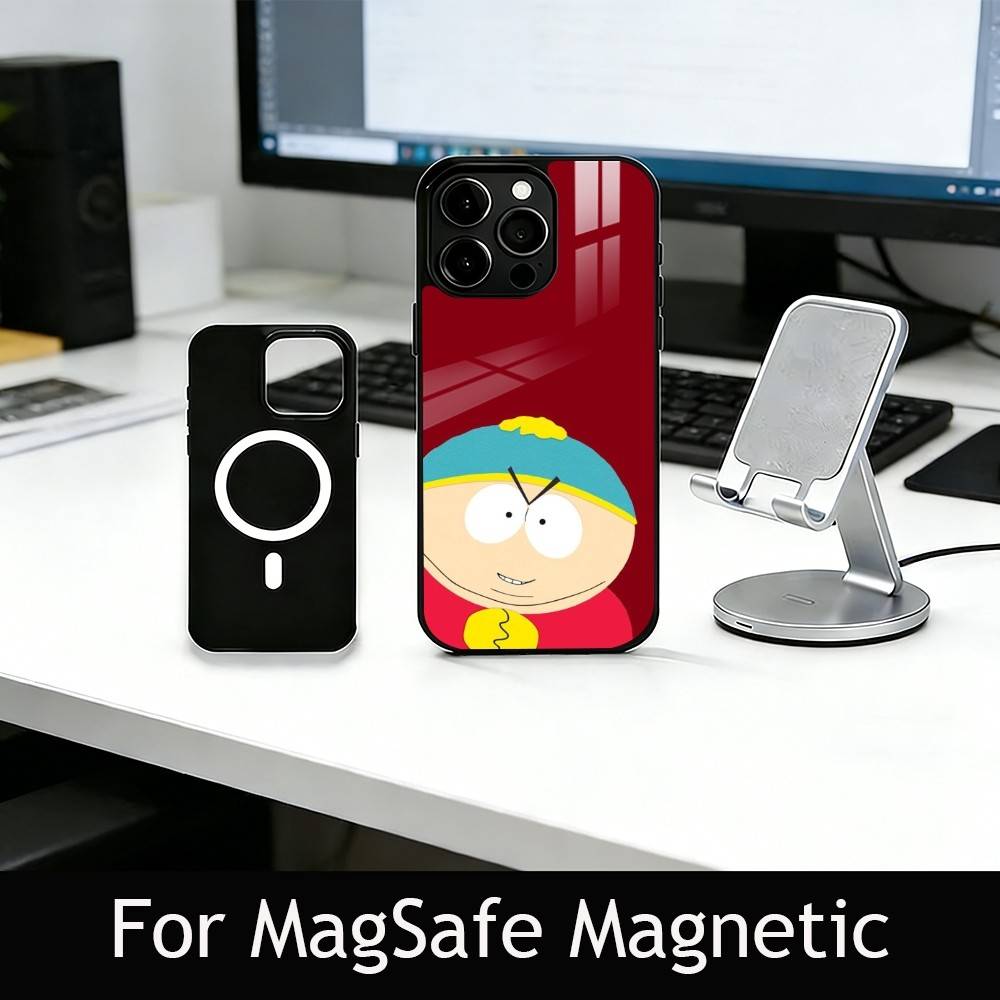 Animated Humor S-South Park Phone Case For iPhone17,16,15,14,13,12,11 Plus,Pro Magnetic For Magsafe Wireless Charging