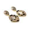 Light Luxury French Retro Leopard Geometric Hollow-out Stud Earrings for Women