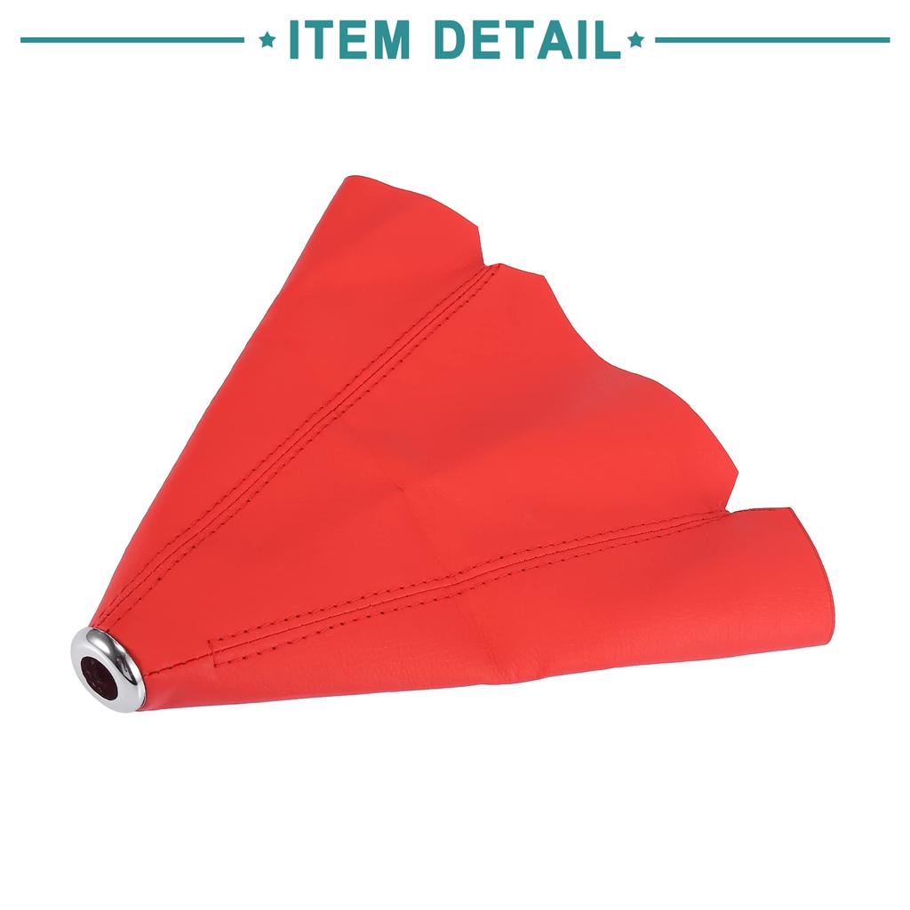 ACROPIX Schalthebelmanschette Staubdicht PU-Leder Auto Universal Rot 1 Stück