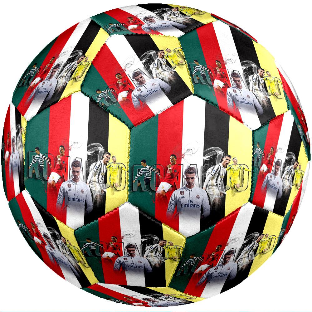 Pallone da calcio tema Cristiano Ronaldo Taglia 5 Pallone da calcio Tocco Morbido Pallone da calcio professionale per allenamento per sport all'aperto