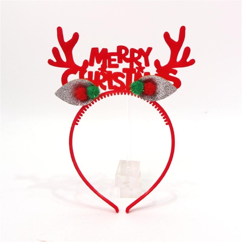 Christmas Reindeer Headband for All Age Party Accessories Deer Horn Hairhoop Festival Hairband Seasonal Costume Headwear