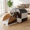 Anti Tracking Cat Litter Ramp with Drawer Adjustable Height Cat Litter Catcher  for Cat House