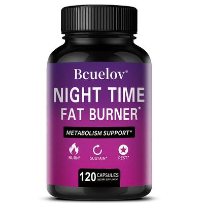 Bcuelov Night Fat Burning Capsules Assist In Metabolic Weight Management and Improve Digestion with 120 Capsules