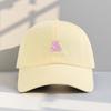 Love Bear Embroidered Baseball Cap Women's Versatile Soft Top Face Small Shade Peaked Cap Wide Brim