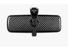 Fiat 500 Abarth Carbon Fiber Rearview Mirror Cover - Interior Decorative Accessory