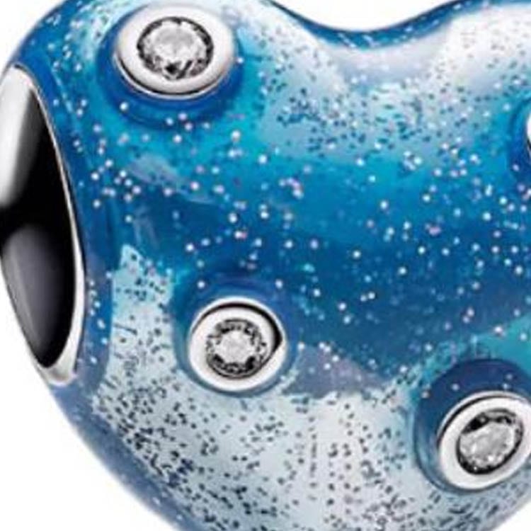 Pandora 925 Sterling Silver Charms & Pendants Women's Blue 793595C01