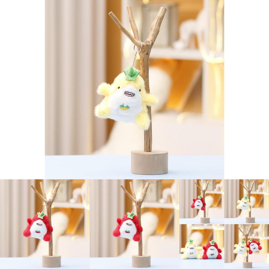 Plush Shark Toy Keychain With Soft Short Plush For Girls Bag Decor