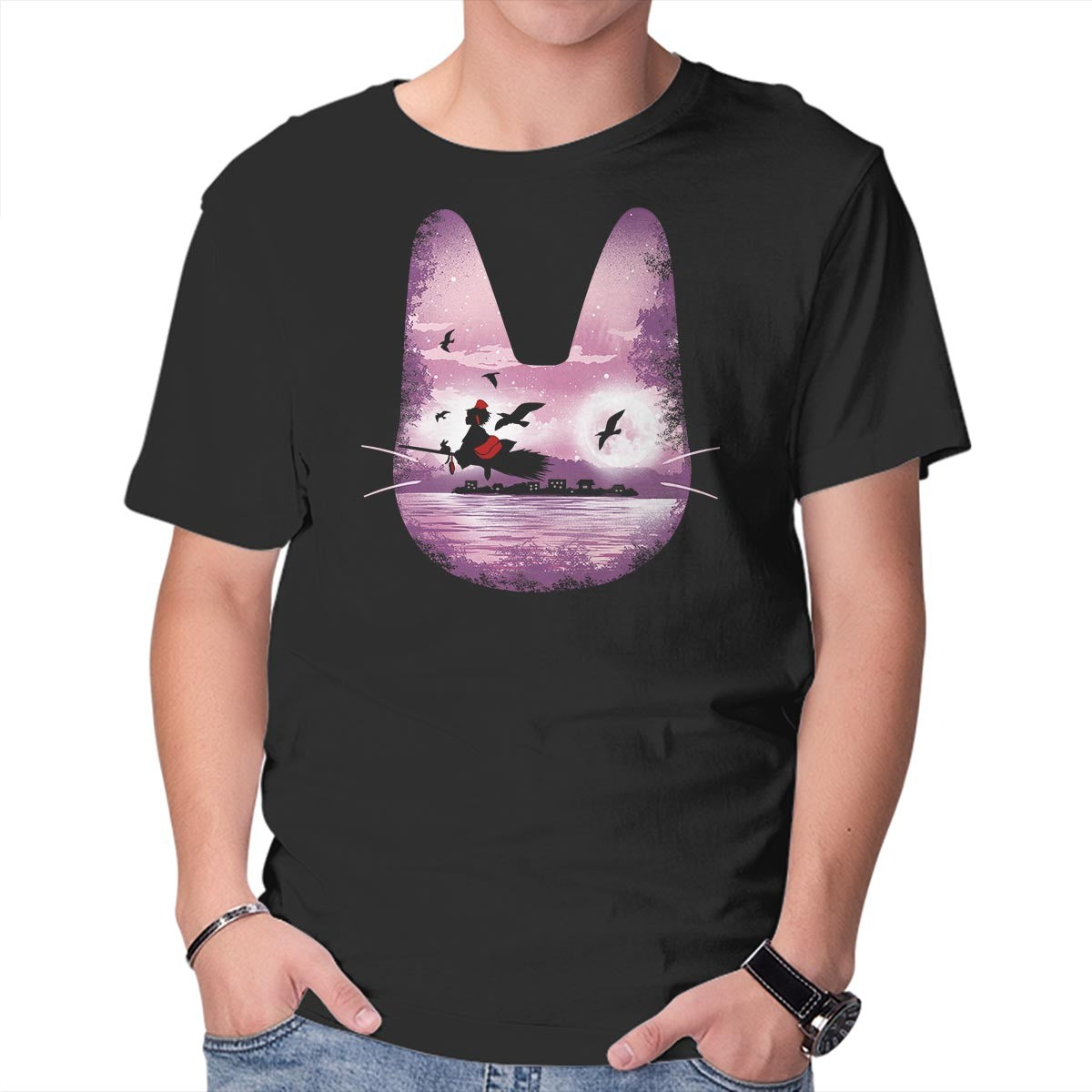 Unisex Crew Neck T-Shirt Midnight Delivery Graphic Short Sleeve Casual Tee XL