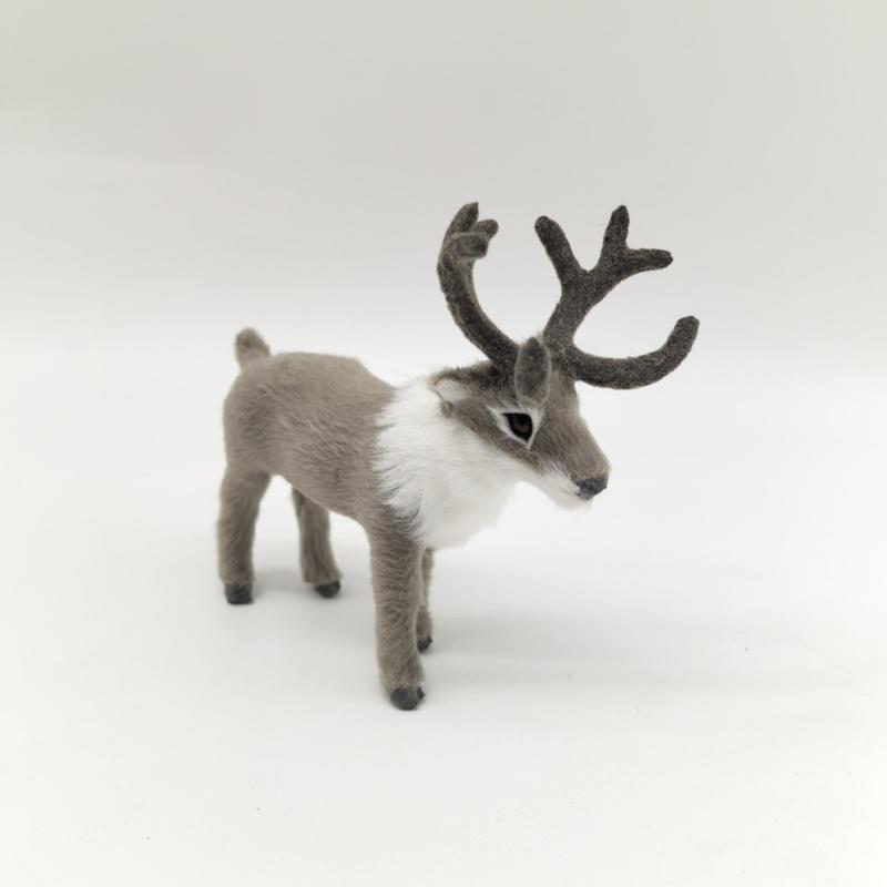 1 Stück Simulierte Tiere Sikahirsch Weihnachtsgeschenke Hirsch Elch Weihnachts Hirsch Dekorationen Plüschtier Weihnachts Rentier Ornament