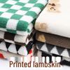 Cozy Autumn/Winter Thick Printed Lambswool Hoodie Fabric for Handmade Dolls