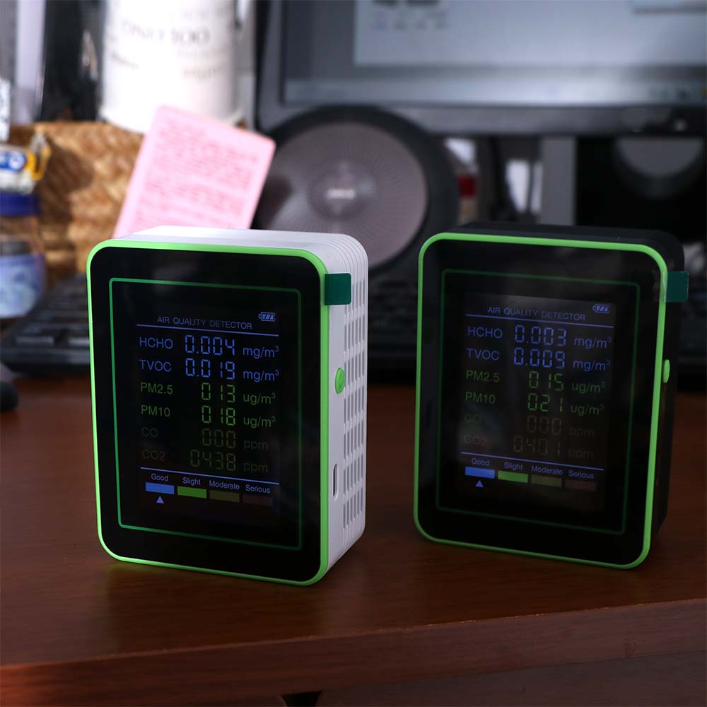 Automatic Display Air Quality Monitor Intelligent TVOC CO2 Sensor Carbon Dioxide Detector  Garage