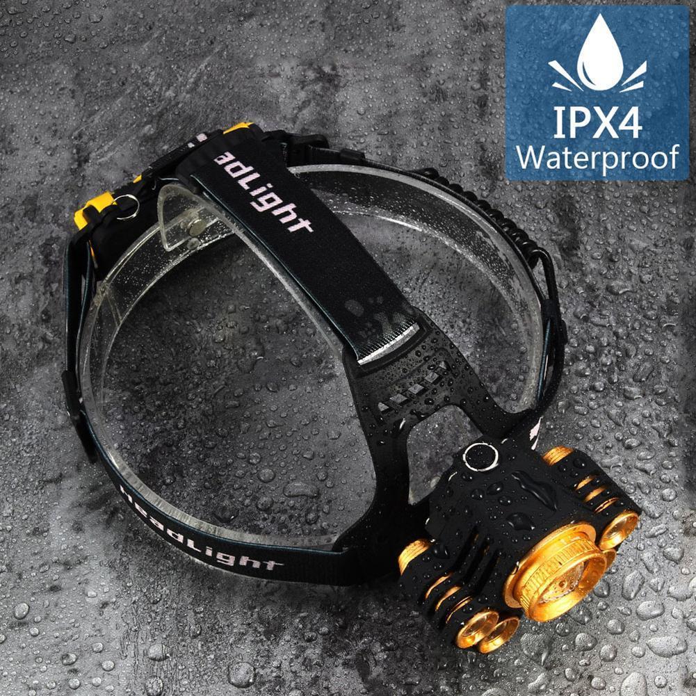Stirnlampe 300LM 150m IPX4 5x T6 Cree LED Taschenlampe Camping Outdoor Angeln Stirnlampe 300LM 150m IPX4 5x T6 Cree LED Taschenlampe Camping Outdoor Angeln
