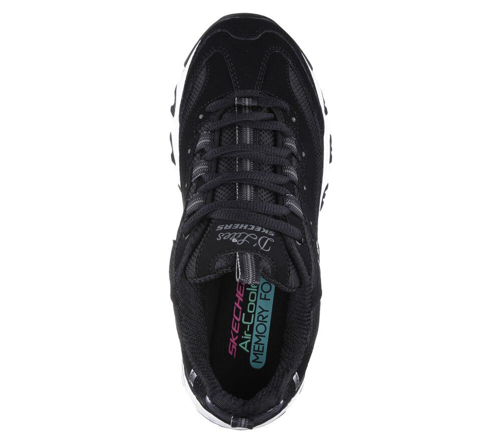 Sneakers Skechers Black White D Lites Biggest Fan