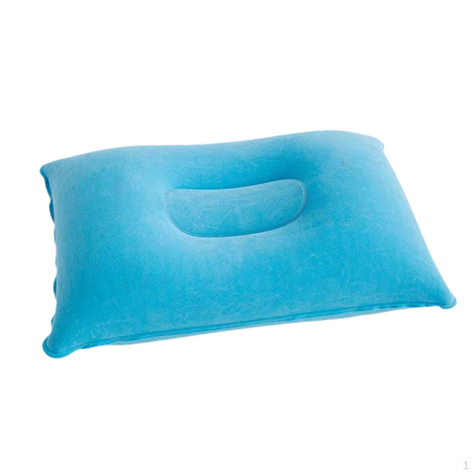 

Надувная подушка для кемпинга, сжимаемая спальная подушка из ПВХ, для путешествий по воздуху синий