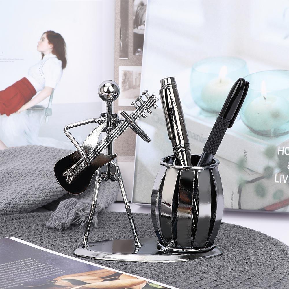Metal Desk Tidy Novelty Pen Holder Vase Container Stationery Supplies School Office Organizer
