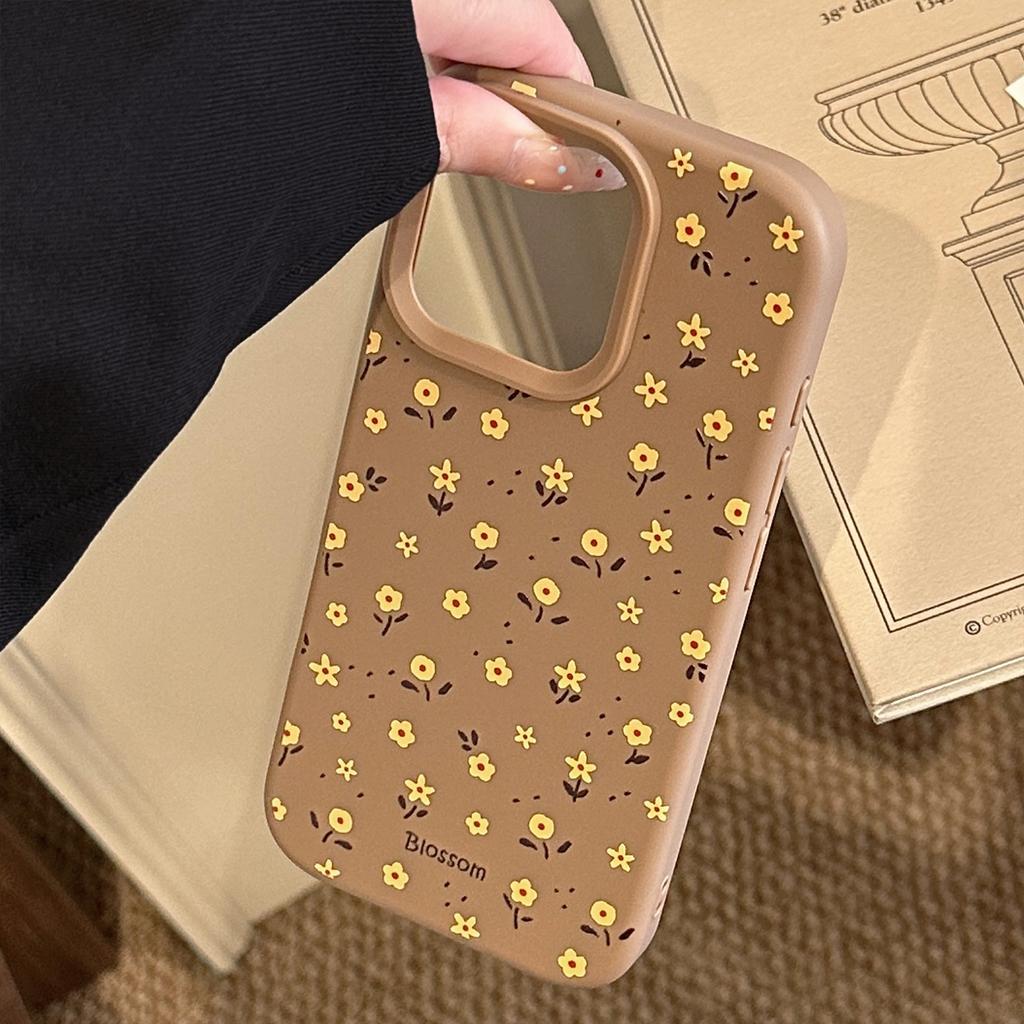 Autumn and Winter Floral Iphone17 Mobile Phone Case Apple 16pro Max Retro 14 Suitable for 15 Silicone 11 Soft