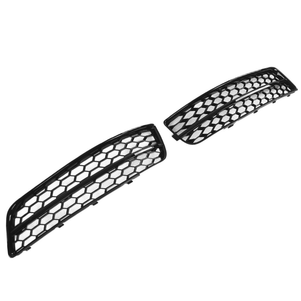 2pcs Gloss Black Front Bumper Fog Light Grille Cover Trim 8P0807682J Replacement for A3 8P 2009‑2013