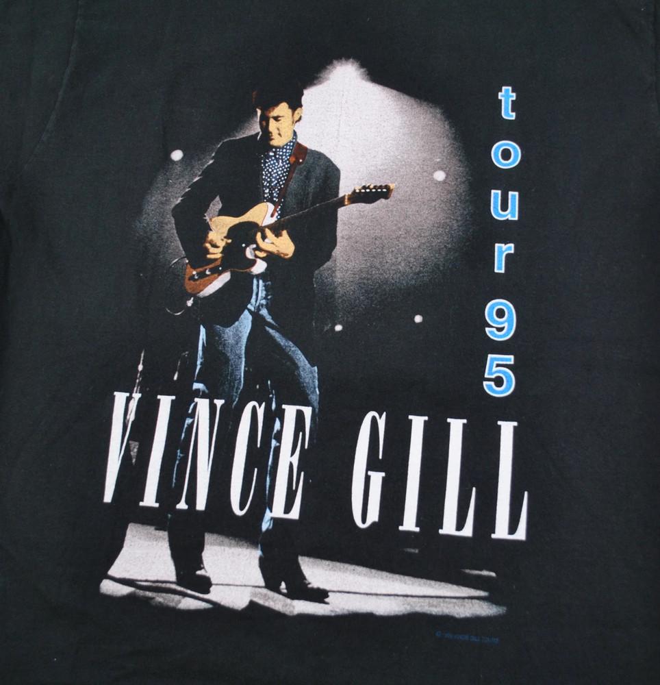 Vince Gill 1995 Tour Men Women Black All Size S-5XL Shirt Unisex T-Shirt S