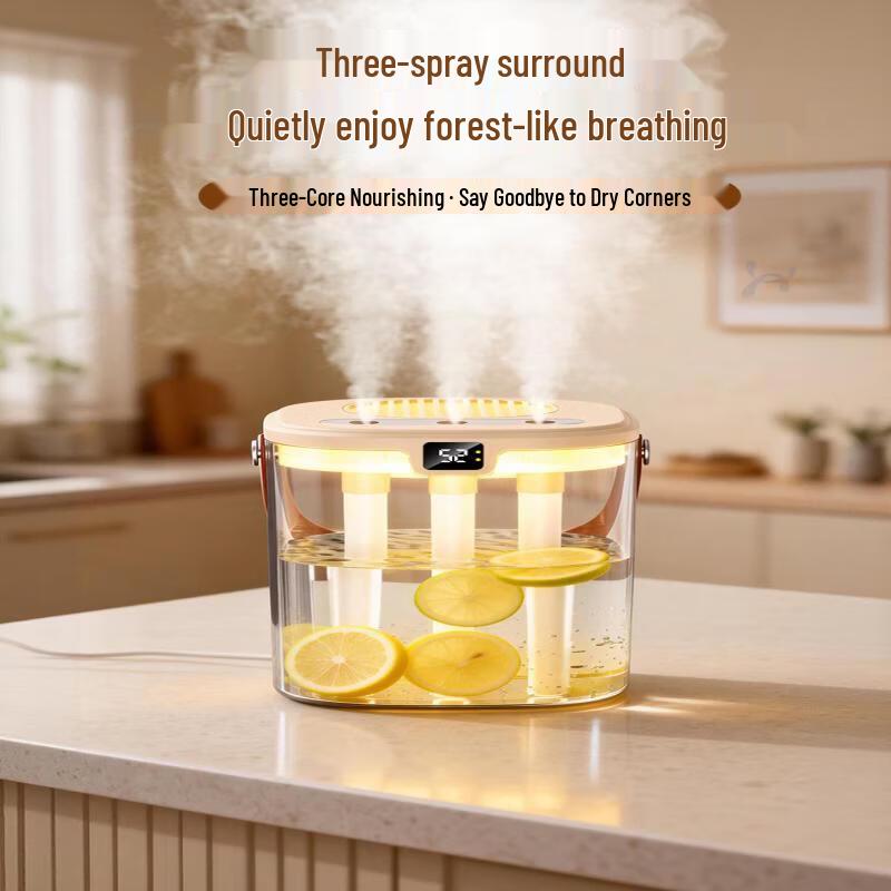 ZISIZ Dual Nozzle Quiet Portable Home Humidifier