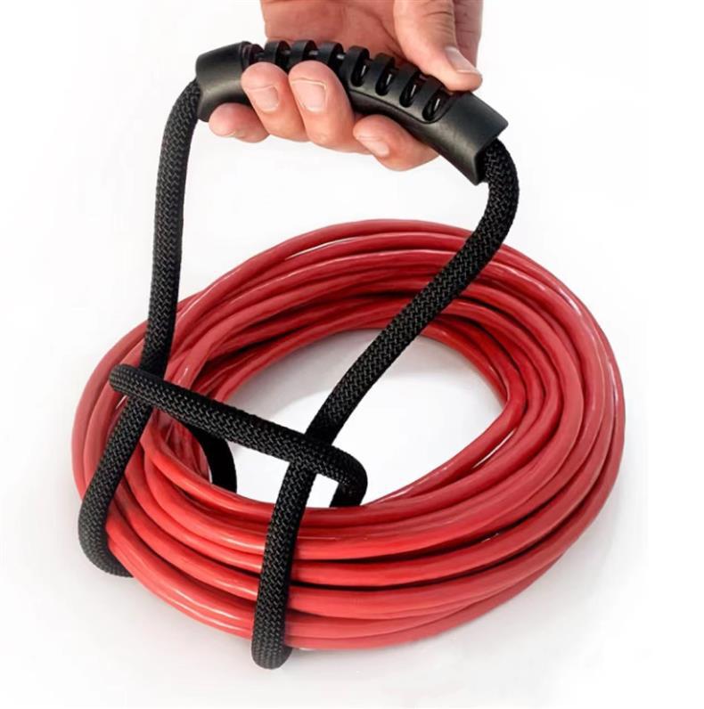 

Wire And Water Pipe Storage, Hand-held Binding Strap, Rope One Size чорний