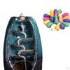 Burner Holder Ceramic Flowing Back Censer with 50 Cones