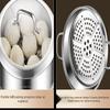 ZISIZ 28cm Multifunctional Double-Layer Stainless Steel Steamer Pot