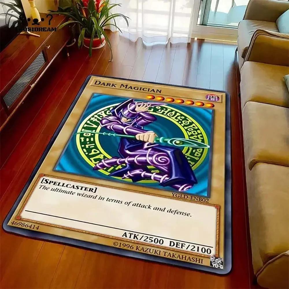 Anime Yu Gi Oh Card Carpet Cartoon Floor Mat Living Room Bedroom Area Rug Teenager Room Decoration Rug Christmas Family Gift