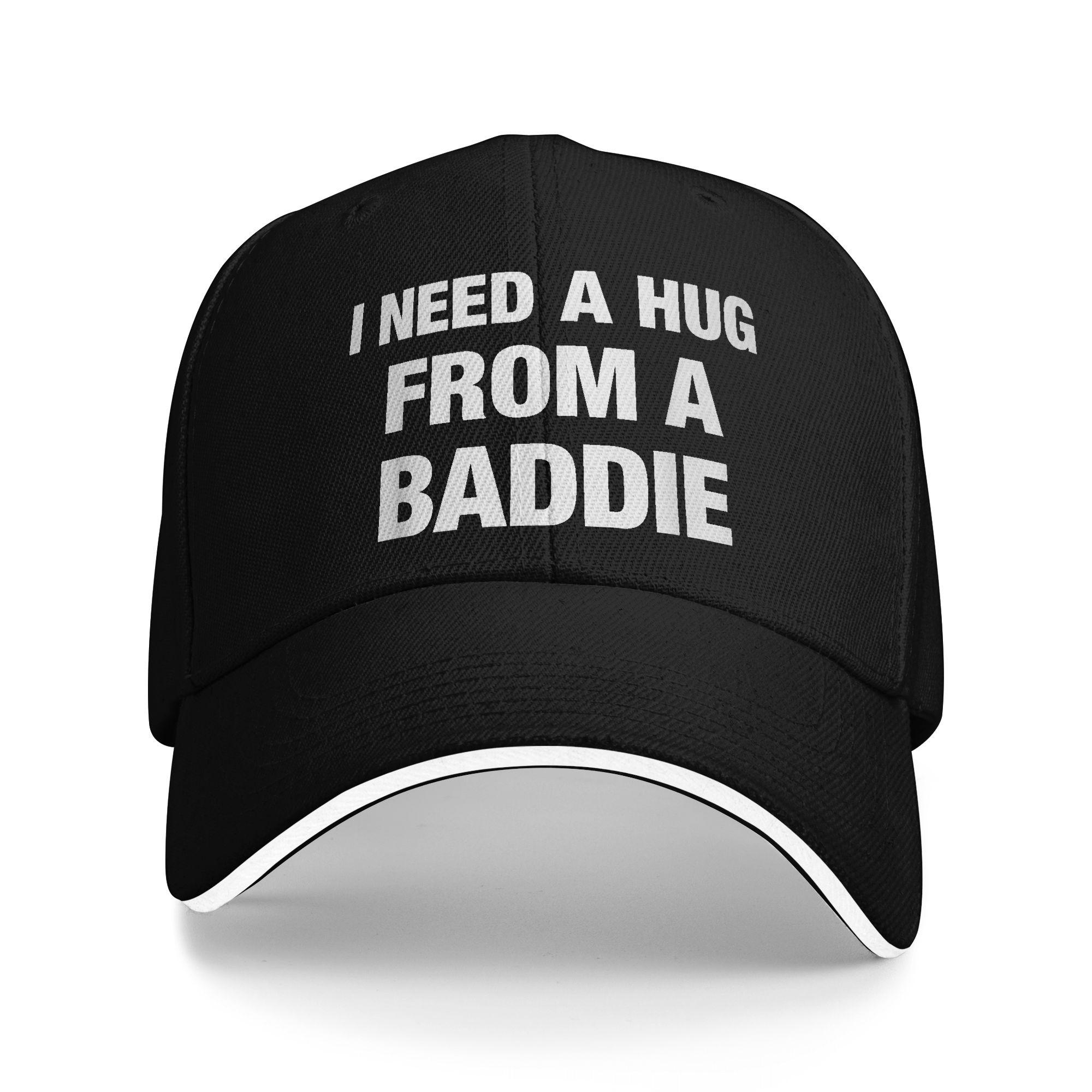 Summer I Need A Hug from A Baddie Funny Saying Quote Baseball Cap  Hunting Camping y2k Retro Custom Logo Sun Hip Hop Hats One Size