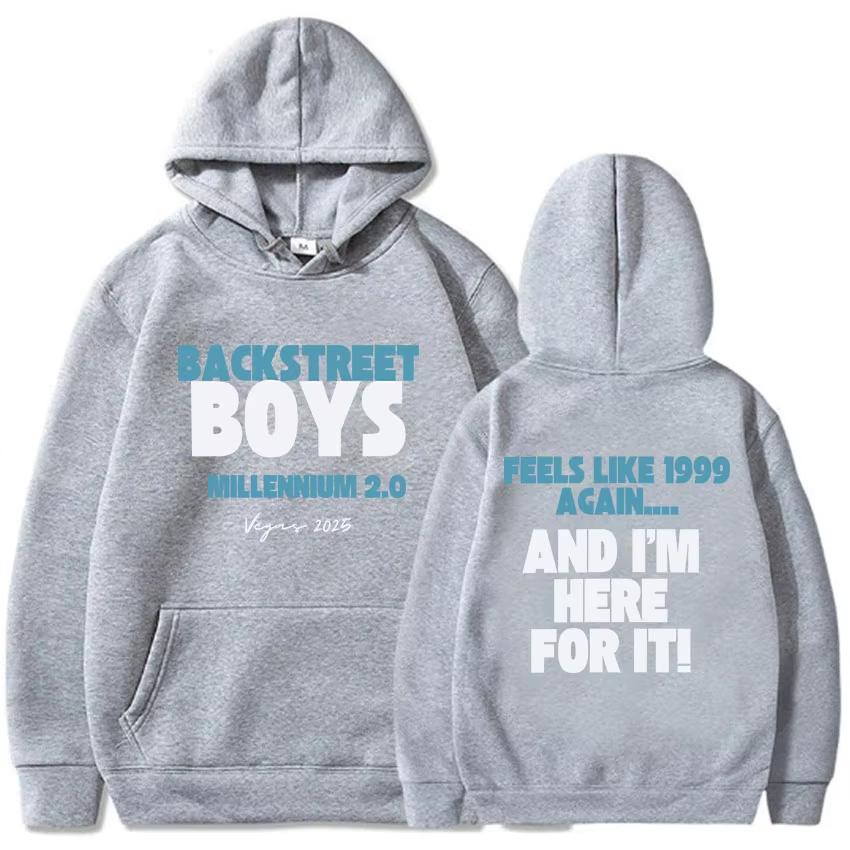Backstreet Boys To Vegas Tour Hoodies Millennium 2.0 Album Printing Sweatshirts Langarm Kapuzenpullover Neutral Herren Hoodie