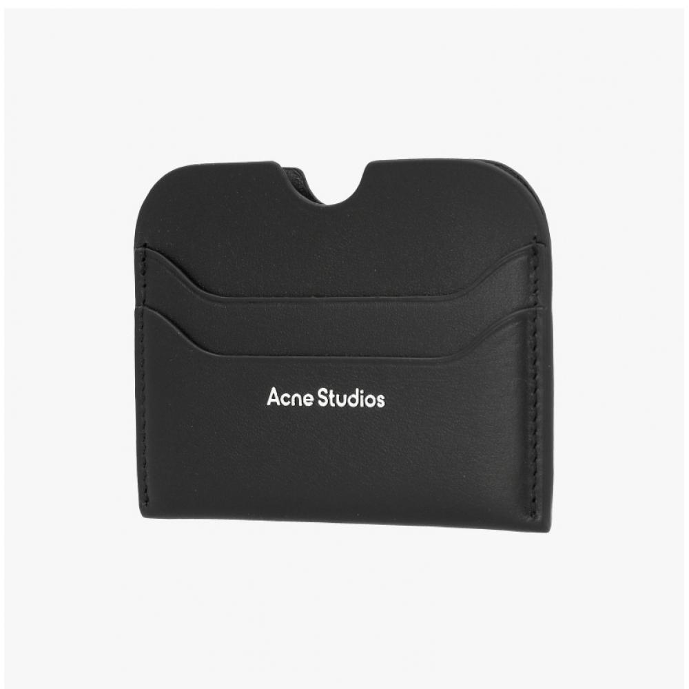 Acne Studios Logo Card Wallet Black  900  Cg0234