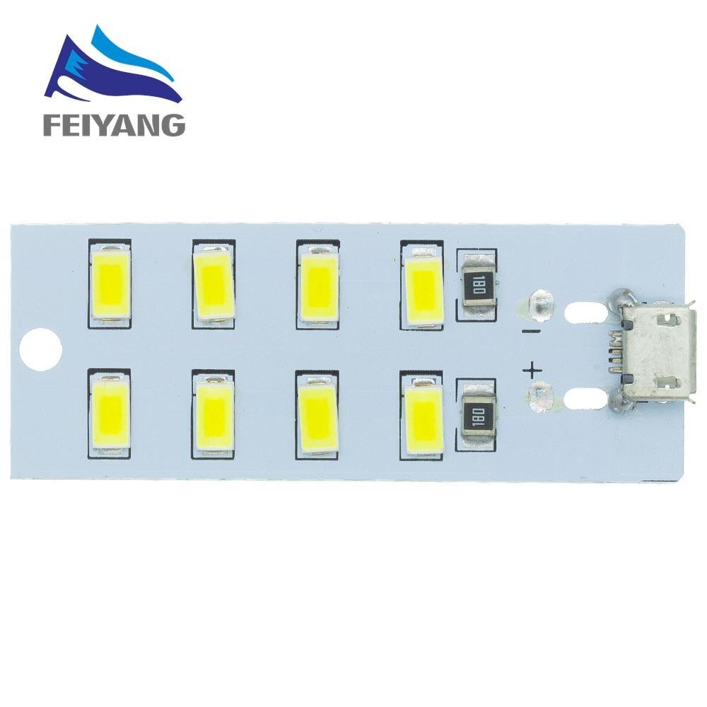 5730 Smd 5V 430mA~470mA White Mirco Usb 5730 LED Lighting Panel USB Mobile Light Emergency Light Night Light Electronic DIY