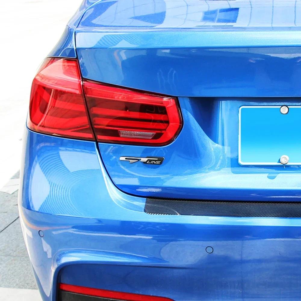 Car 3D Metal GT Line Logo Stickers Rear Boot Trunk Emblem Badge Decals for 307 308 Renault Rio K3 K5 Ceed Sportage