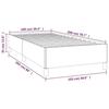 VidaXL Cadre de lit Noir 100x200 cm Velours347308