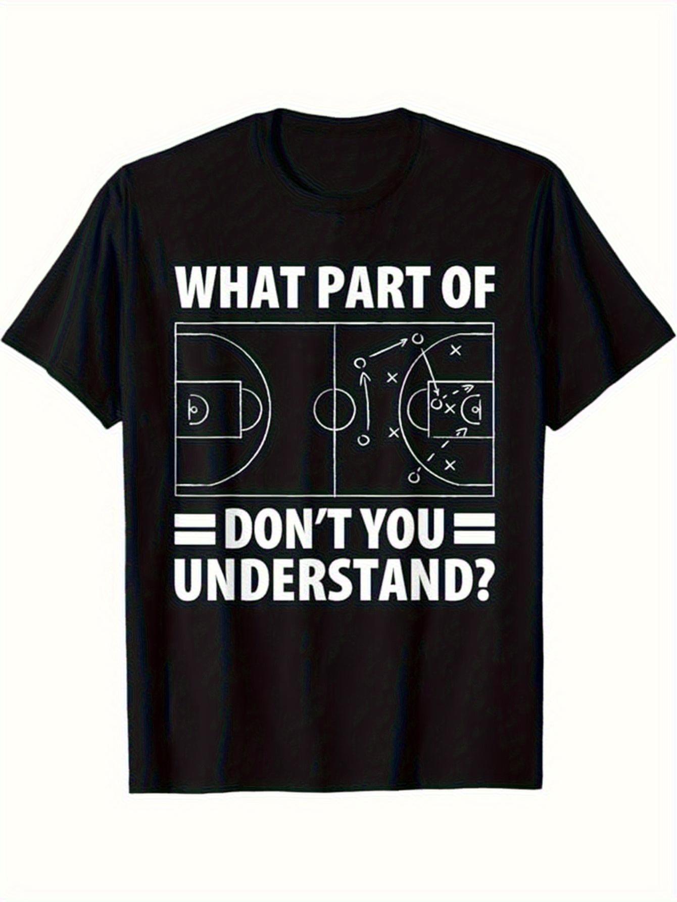 Men S Basketball Graphic T-Shirt - Casual Short-Sleeve Top S